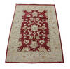 Agra Red Hand Knotted 40 X 60 Area Rug 902-137506 Thumb 1