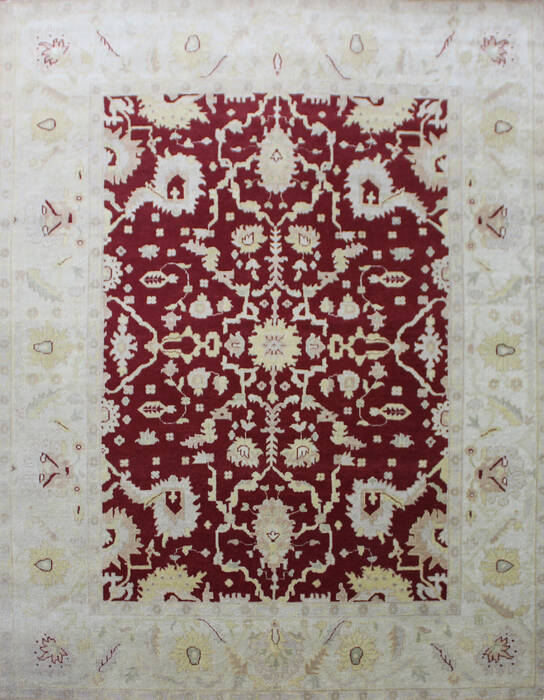 Agra Red Hand Knotted 90 X 120 Area Rug 902-137509 Image 0