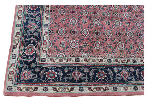 Kashan Purple Square Hand Knotted 60 X 60 Area Rug 902-137514 Image 2