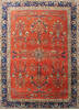 Sarouk Red Hand Knotted 100 X 130  Area Rug 902-137521 Thumb 0