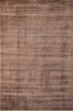 Indian Modern Brown Rectangle 6x9 ft Bamboo Silk Carpet 137523