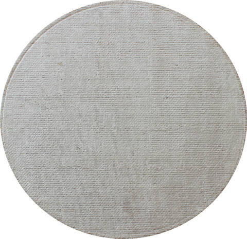 Modern White Round Hand Loomed 30 X 30  Area Rug 902-137524 Image 0