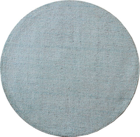 Modern Blue Round Hand Loomed 30 X 30  Area Rug 902-137525 Image 0
