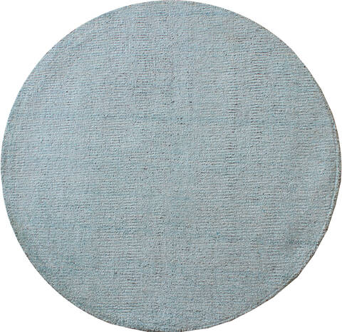 Modern Blue Round Hand Loomed 50 X 50  Area Rug 902-137526 Image 0