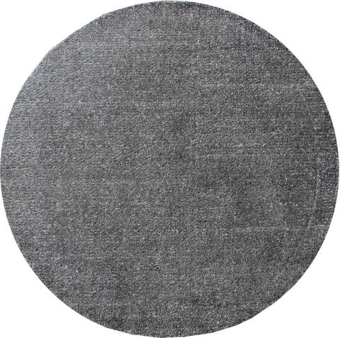Modern Black Round Hand Loomed 30 X 30  Area Rug 902-137527 Image 0