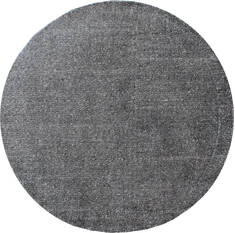 Modern Black Round Hand Loomed 3'0" X 3'0"  Area Rug 902-137527