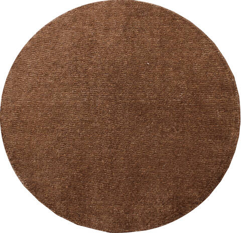 Modern Brown Round Hand Loomed 60 X 60  Area Rug 902-137530 Image 0