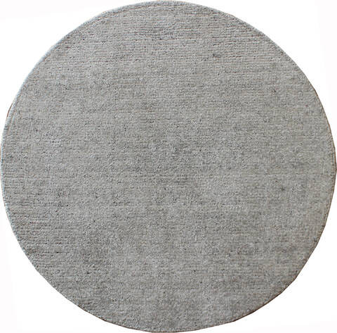 Modern Grey Round Hand Loomed 50 X 50  Area Rug 902-137532 Image 0