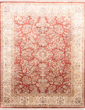 Jaipur Red Hand Knotted 7'11" X 10'1"  Area Rug 905-137533