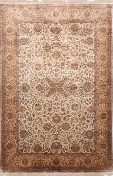 Jaipur White Hand Knotted 6'0" X 9'0"  Area Rug 905-137535