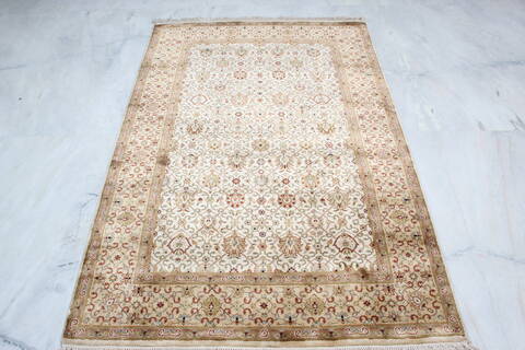 Jaipur White Hand Knotted 41 X 62 Area Rug 905-137541 Image 1