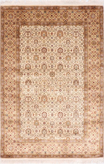 Jaipur White Hand Knotted 41 X 62 Area Rug 905-137541 Image 0
