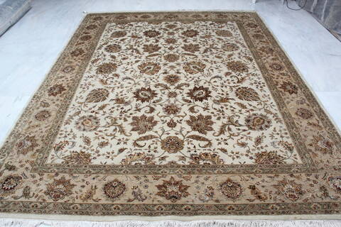 Jaipur White Hand Knotted 711 X 100 Area Rug 905-137545 Image 9
