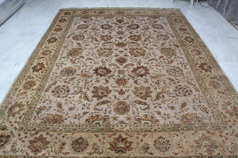 Jaipur Beige Hand Knotted 80 X 105 Area Rug 905-137546 Image 10