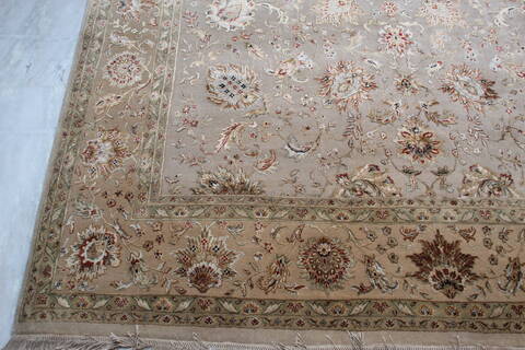 Jaipur Beige Hand Knotted 80 X 105 Area Rug 905-137546 Image 3