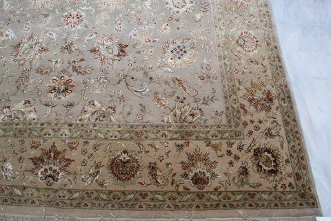 Jaipur Beige Hand Knotted 80 X 105 Area Rug 905-137546 Image 4