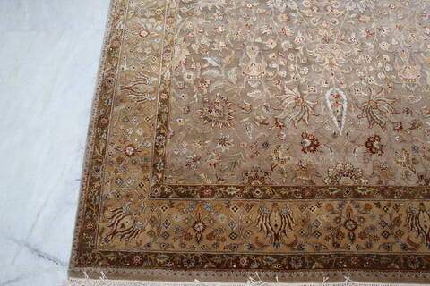 Jaipur Brown Hand Knotted 61 X 93 Area Rug 905-137548 Image 2