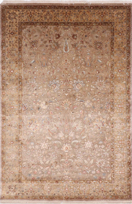 Jaipur Brown Hand Knotted 61 X 93 Area Rug 905-137548 Image 0