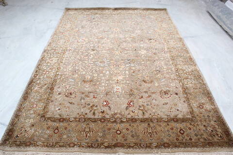 Jaipur Brown Hand Knotted 62 X 90 Area Rug 905-137549 Image 1