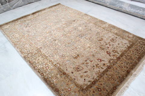 Jaipur Brown Hand Knotted 62 X 90 Area Rug 905-137549 Image 7