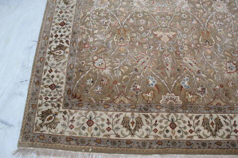 Jaipur Brown Hand Knotted 61 X 94 Area Rug 905-137551 Image 2