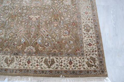 Jaipur Brown Hand Knotted 61 X 94 Area Rug 905-137551 Image 3