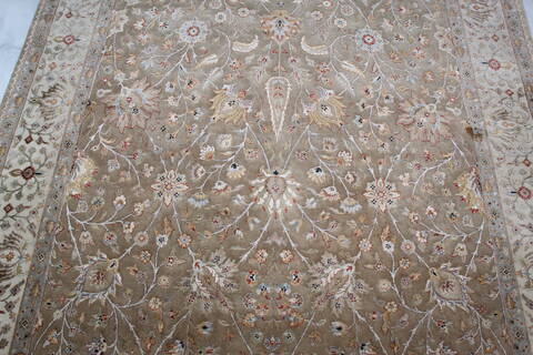 Jaipur Brown Hand Knotted 61 X 94 Area Rug 905-137551 Image 4