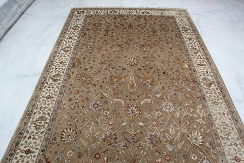 Jaipur Brown Hand Knotted 61 X 94 Area Rug 905-137551 Image 9