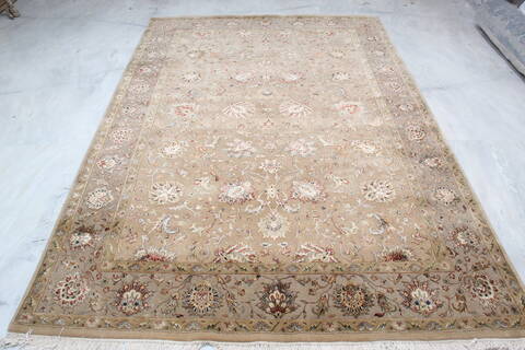 Jaipur Brown Hand Knotted 60 X 91 Area Rug 905-137552 Image 1