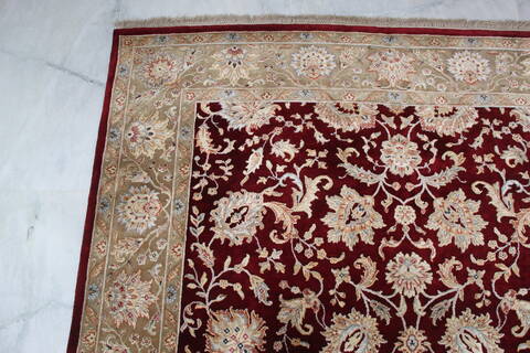 Jaipur Red Hand Knotted 61 X 90 Area Rug 905-137554 Image 5