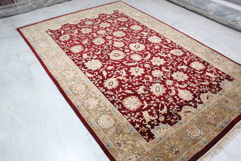 Jaipur Red Hand Knotted 61 X 90 Area Rug 905-137554 Image 7