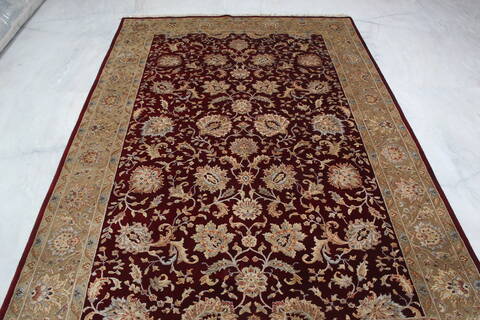 Jaipur Red Hand Knotted 61 X 90 Area Rug 905-137554 Image 9