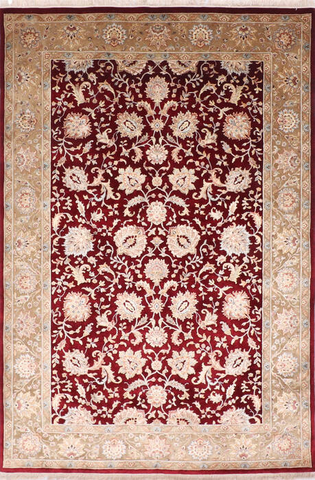 Jaipur Red Hand Knotted 61 X 90 Area Rug 905-137554 Image 0