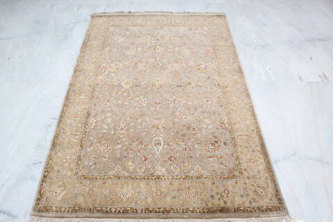 Jaipur Brown Hand Knotted 40 X 61 Area Rug 905-137555 Image 1