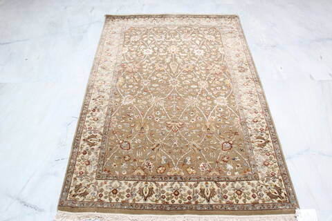 Jaipur Brown Hand Knotted 40 X 61 Area Rug 905-137556 Image 1