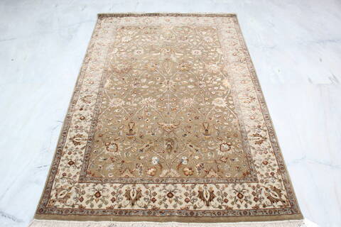 Jaipur Brown Hand Knotted 41 X 61 Area Rug 905-137557 Image 1