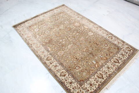 Jaipur Brown Hand Knotted 41 X 61 Area Rug 905-137557 Image 2
