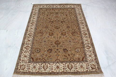 Jaipur Brown Hand Knotted 41 X 61 Area Rug 905-137557 Image 5