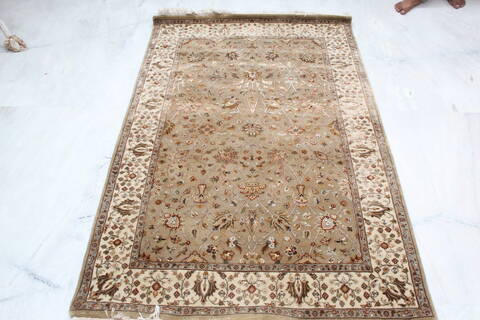 Jaipur Brown Hand Knotted 41 X 61 Area Rug 905-137559 Image 1