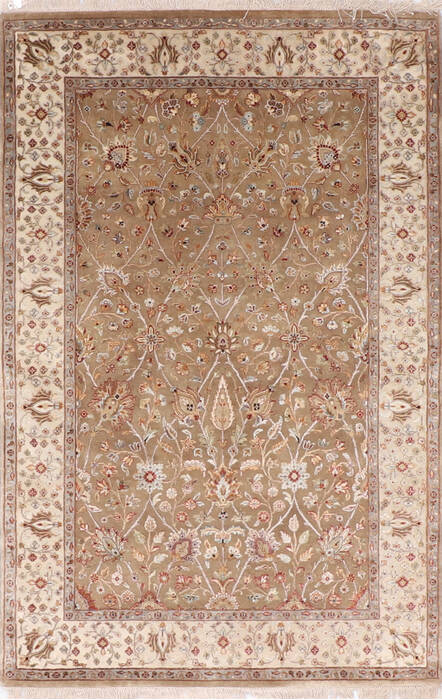 Jaipur Brown Hand Knotted 41 X 61 Area Rug 905-137559 Image 0