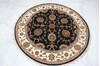 Jaipur Black Round Hand Knotted 50 X 50  Area Rug 905-137593 Thumb 3