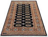 Bokhara Black Hand Knotted 40 X 61 Area Rug 700-137595 Thumb 1