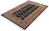 Bokhara Black Hand Knotted 40 X 61 Area Rug 700-137595 Thumb 2