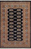 Bokhara Black Hand Knotted 40 X 61  Area Rug 700-137595 Thumb 0