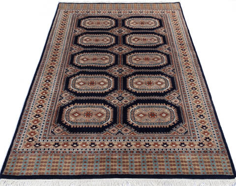 Bokhara Blue Hand Knotted 43 X 66 Area Rug 700-137599 Image 1