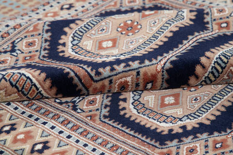 Bokhara Blue Hand Knotted 43 X 66 Area Rug 700-137599 Image 5