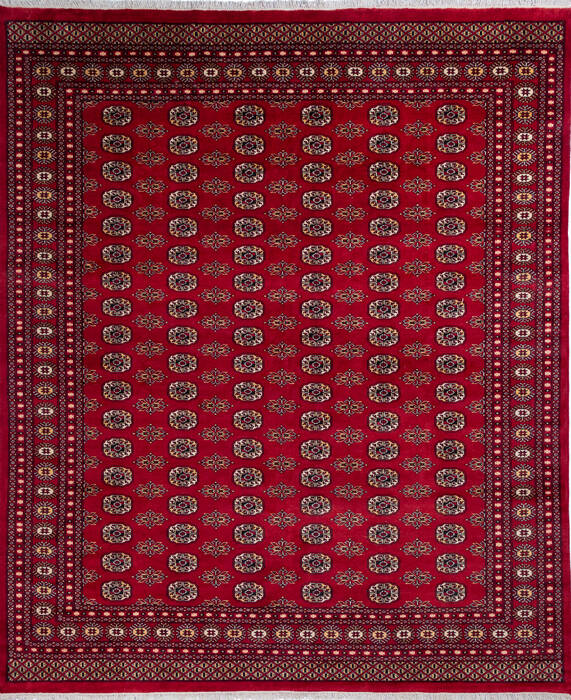 Bokhara Red Hand Knotted 82 X 99 Area Rug 700-137603 Image 0