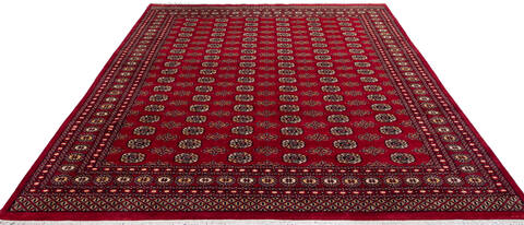 Bokhara Red Hand Knotted 80 X 101 Area Rug 700-137604 Image 1