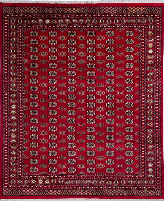 Bokhara Red Hand Knotted 80 X 101 Area Rug 700-137604 Image 0