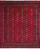Bokhara Red Hand Knotted 80 X 101  Area Rug 700-137604 Thumb 0